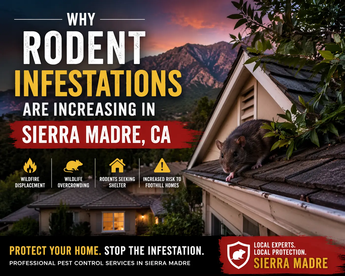 Sierra Madre Pest Control Services Expand as Rodent Activity Increases in Foothill Homes